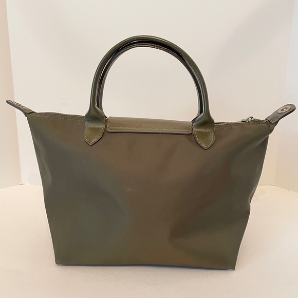 Longchamp Le Pliage NEO Khaki Green small hand tote Bag - Picture 3 of 14